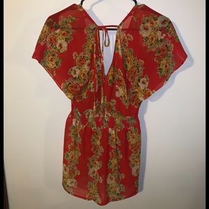 Forever 21 Tops - Forever XXI Flowy Tie-Back Blouse Forever 21 Tops - Forever XXI Flowy Tie-Back Blouse